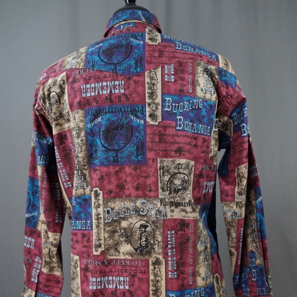 Vintage Wrangler X-Long Tails Men's Western Shirt - Picture 6 of 8